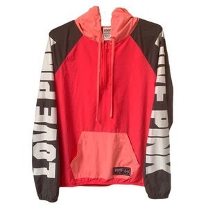 Pink Vs silky soft half zip pullover NEW!